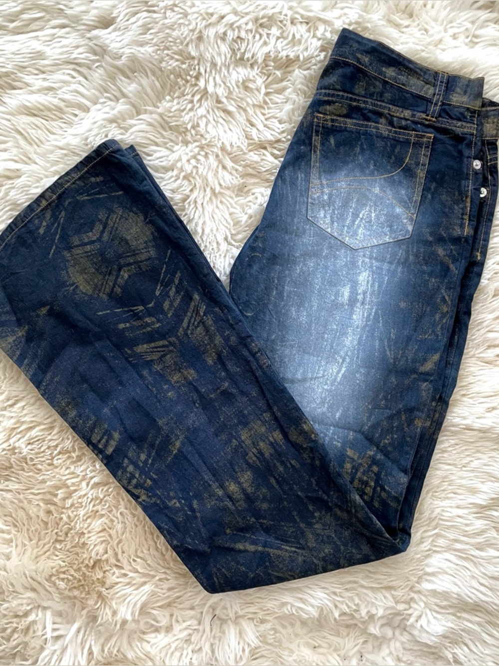 Custo Barcelona Y2K Blue Tower Cotton Pants